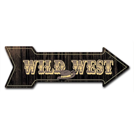 Wild West Arrow Decal Funny Home Decor 24in Wide